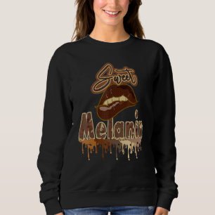 Sweatshirt Sweet Melanin Afrocentré Design Black Queen Shade