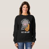 Sweatshirt Sweet Potato Vegetable Cat Owner (Devant entier)