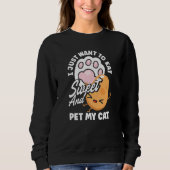 Sweatshirt Sweet Potato Vegetable  Cat Owner (Devant)