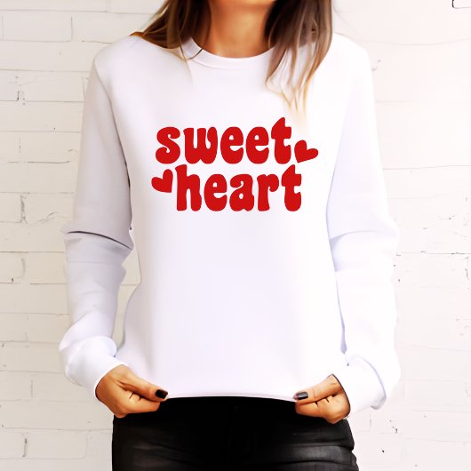 Sweatshirt SweetHeart Moderne femmes Valentines Jour