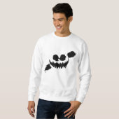Sweatshirt Sweetshirt de partie de couteau blanc/noir (Devant entier)