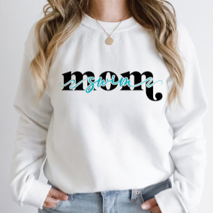 Sweatshirt Swim Mom personnalisable