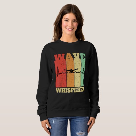 Sweatshirt Swimmer Swimming Wave Whisperer (Devant entier)