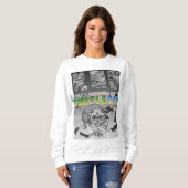 Sweatshirt Swish-a-wssshh Actiony Turtlecat Manga Toned (Devant entier)