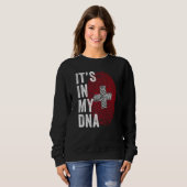 Sweatshirt Switzerland It's In My DNA Cute Swiss Fingerprint (Devant entier)