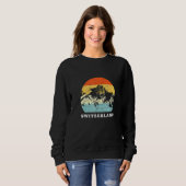 Sweatshirt Switzerland Vintage Mountain  Vacation (Devant entier)