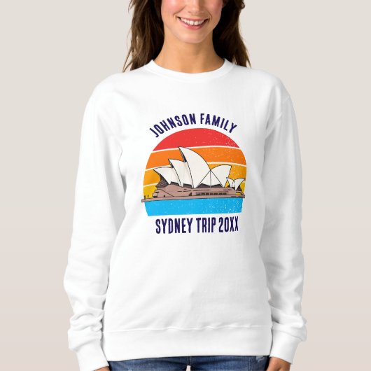 Sweatshirt Sydney Australia Opera House Customized (Devant)