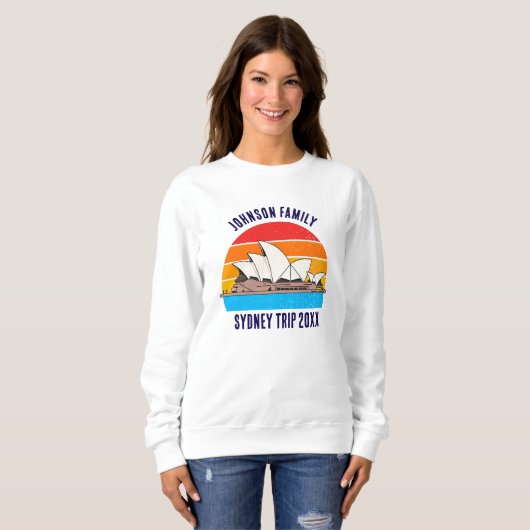 Sweatshirt Sydney Australia Opera House Customized (Devant entier)