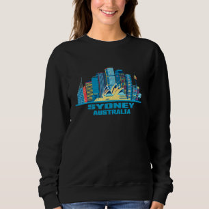 Sweatshirt Sydney Australie Skyline Colorée Citys Australiens