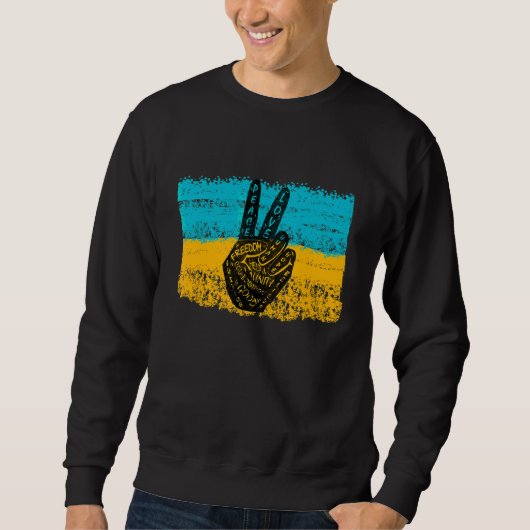 Sweatshirt Symbole 20 Paix et non guerre (Devant)