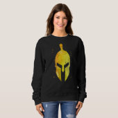 Sweatshirt Symbole casque spartiate Gold Sparta Gladiator Wor (Devant entier)