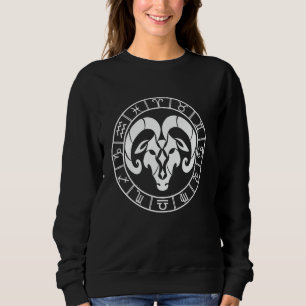 Sweatshirt Symbole d'Aries Horoscope Étoile Signal Zodiac Ari
