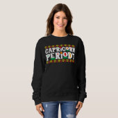 Sweatshirt Symbole d'astrologie de l'Horoscope de Capricorne (Devant entier)