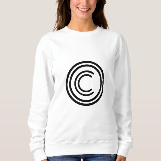 Sweatshirt Symbole de copyright (Devant)