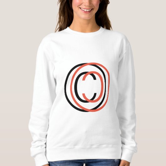 Sweatshirt Symbole de copyright (Devant)
