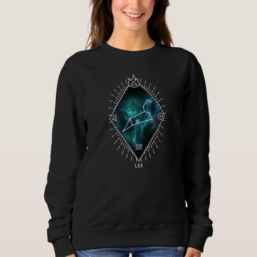 Sweatshirt Symbole de la constellation et du zodiaque de Leo (Devant)