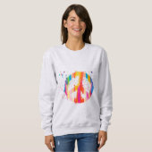 Sweatshirt SYMBOLE DE LA cravate-JOUR DE LA PAIX HIPINE BOHÉS (Devant entier)