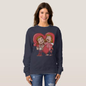 Sweatshirt Symbole de l'amour (Devant entier)