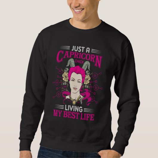 Sweatshirt SYMBOLE DE NAISSANCE Zodiaque Capricorne (Devant)