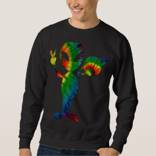 Sweatshirt Symbole de paix Tie Dye Alien Peace Space World de