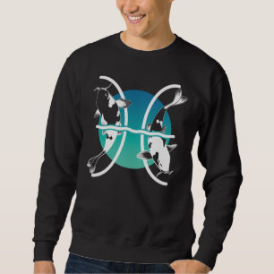 Sweatshirt Symbole des Poissons - Symbole zodiaque astrologiq
