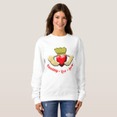 Sweatshirt Symbole d'Irlandais de Claddagh (Devant entier)