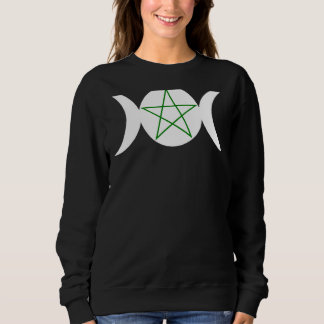 Sweatshirt Symbole du pentagramme dianique triple déesse Wicc