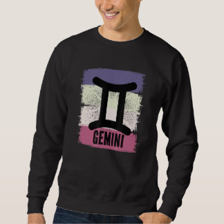 Sweatshirt Symbole Gemini des femmes Né En Mai Juin Anniversa