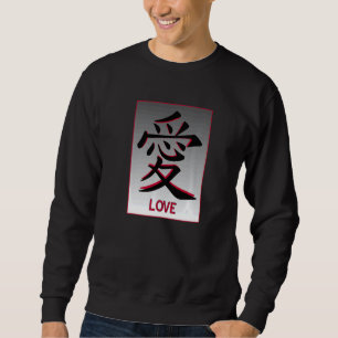 Sweatshirt Symbole japonais Kanji pour l'amour