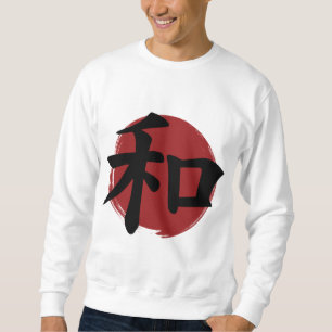 Sweatshirt SYMBOLE Kanji DE LA Paix Calligraphie japonaise