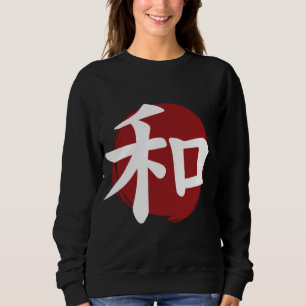 Sweatshirt SYMBOLE Kanji DE LA Paix Calligraphie japonaise
