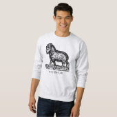 Sweatshirt Symbole médiéval de la Renaissance Zodiac Aries Ra (Devant entier)