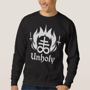 Sweatshirt Symbole satanique occulte Croix athée Goth Leviath