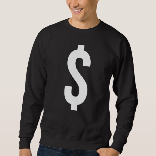 Sweatshirt SYMBOLE SIGNE dollar MARQUE DE PONCTUATION (Devant)
