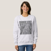 Sweatshirt Symbole texte rustique Inspirant Citation (Devant entier)