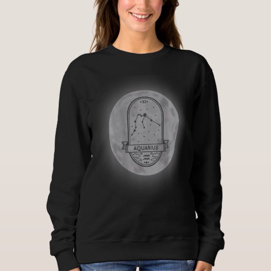 Sweatshirt SYMBOLE Zodiaque Aquarius (Devant)