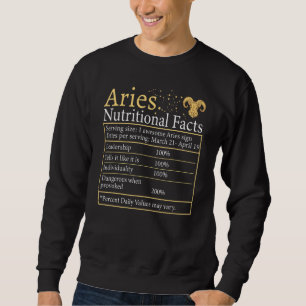 Sweatshirt SYMBOLE Zodiaque Aries Nutrition Astrologie Horosc