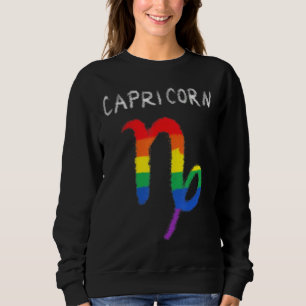 Sweatshirt SYMBOLE Zodiaque Capricorne Gay Lesbian Lgbt Pride