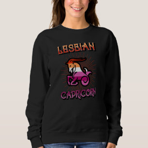 Sweatshirt Symbole zodiaque de Capricorne lesbienne Horoscope