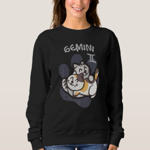 Sweatshirt SYMBOLE Zodiaque Gemini Cat Astrologie Kitten Cats