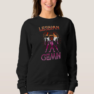 Sweatshirt SYMBOLE Zodiaque Gemini lesbienne Cons Horoscope d