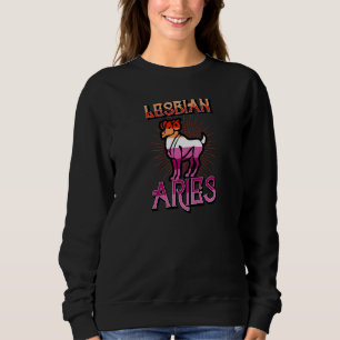 Sweatshirt Symbole zodiaque Lesbian Aries Conte d'horoscope d