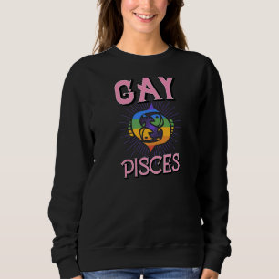 Sweatshirt Symbole Zodiaque Poissons Gay Horoscope Anniversai