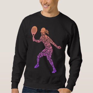 Sweatshirt Symboles de joueur de padel Paddleball Filles Pade