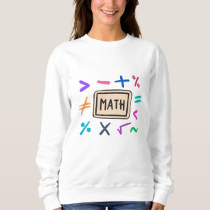 Sweatshirt Symboles mathématiques pour les élèves et les pare