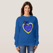 Sweatshirt SYNDROME DESCENDU SENSIBILISATION Portez ceci pour (Devant entier)