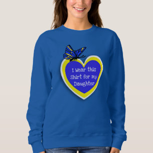 Sweatshirt SYNDROME DESCENDU SENSIBILISATION Portez ceci pour