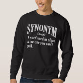 Sweatshirt Synonyme Définition Enseignant Anglais (Devant)