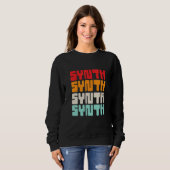 Sweatshirt Synthèse de musique électronique vintage Retro (Devant entier)