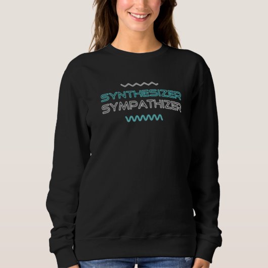 Sweatshirt Synthéseur Sympathiser 80s Synthwave Modulaire Syn (Devant)